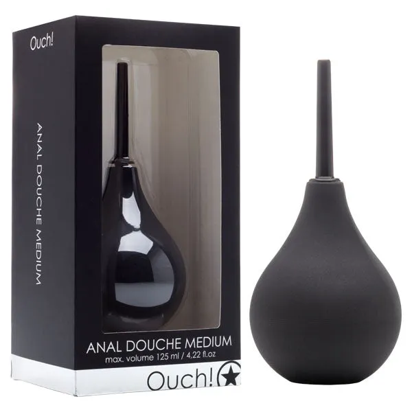 Anal Shots Toys Ouch Anal Douche Medium Black Douche 125 ml