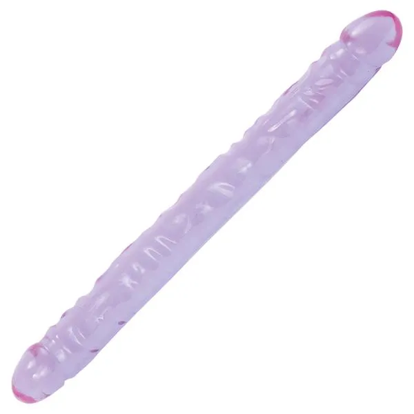 Being Fetish Dildos Dildo Double Ended Dildo 1512 Jelly Purple 2 color options