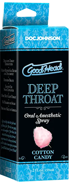 Enhancers Doc Johnson Deep Throat Spray Cotton Candy