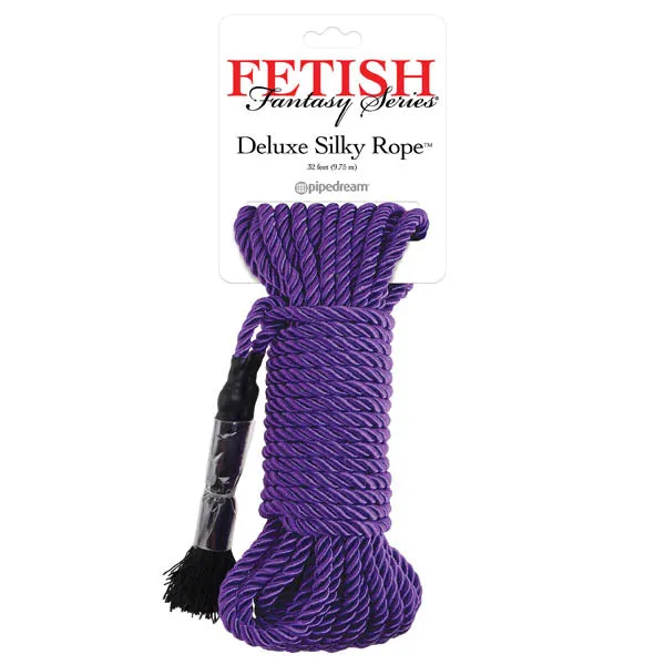 Fetish Fantasy Series Deluxe Silky Rope Purple Bondage Rope 975 m Length Pipedream Couples