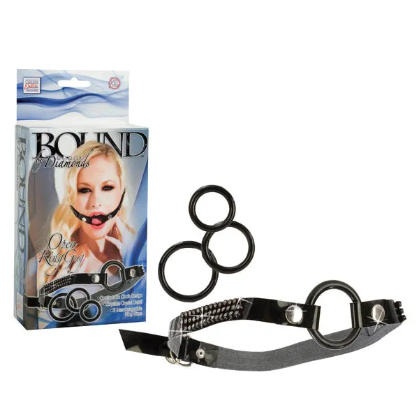 Lovetwoo Male Sex Toys Bound by Diamonds Open Ring Gag