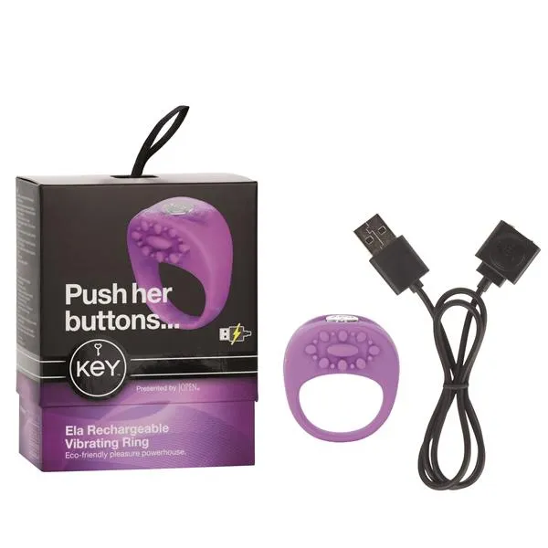 Lovetwoo Male Sex Toys Key by Jopen Ela Enhancer USB Ring Lavender