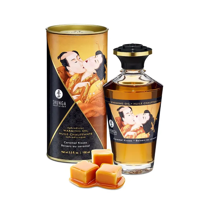 Lovetwoo Shunga Warming Aphro Oil Caramel Female Sex Toys