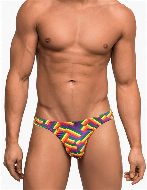 Male Power Vibrators Pride Fest Bong Thong MultiColour