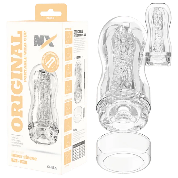 Male Sex Toys MX Original Portable Wild Cup Clear Chisa Novelties