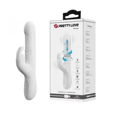 Pretty Love Thrusting Rotating Rabbit Vibrator Reese White Vibrators