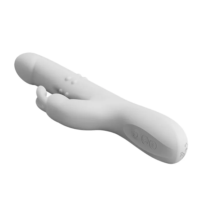 Pretty Love Thrusting Rotating Rabbit Vibrator Reese White Vibrators