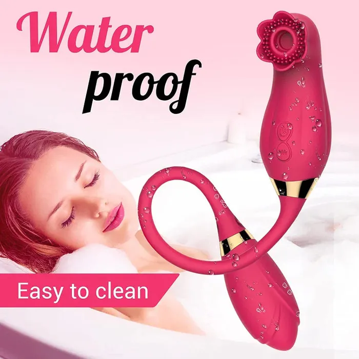 Sucking Vibrating Rose Toy OOTYEMO Vibrators