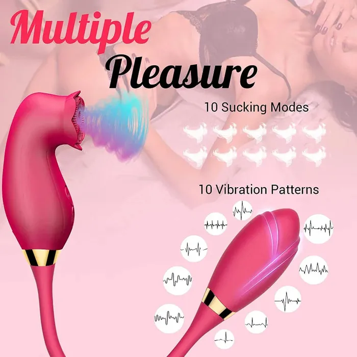 Sucking Vibrating Rose Toy OOTYEMO Vibrators