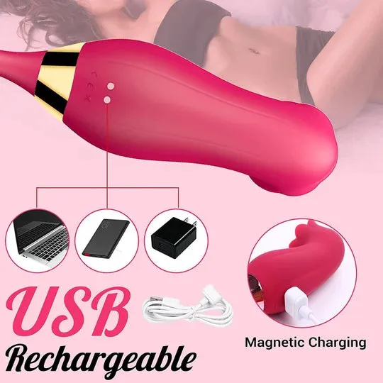Sucking Vibrating Rose Toy OOTYEMO Vibrators