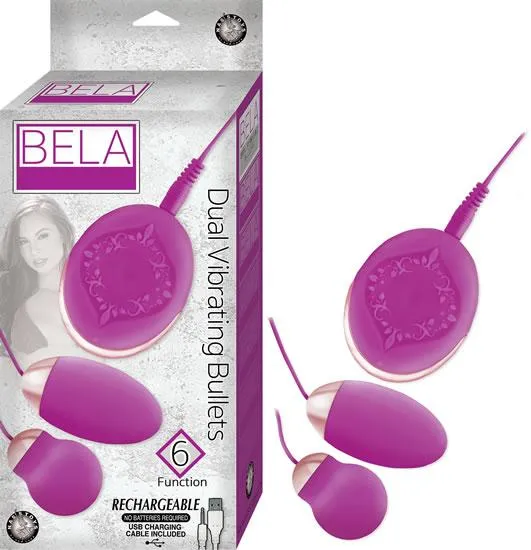 Vibrators Bela Collection Bela Dual Vibrating Bullets Purple