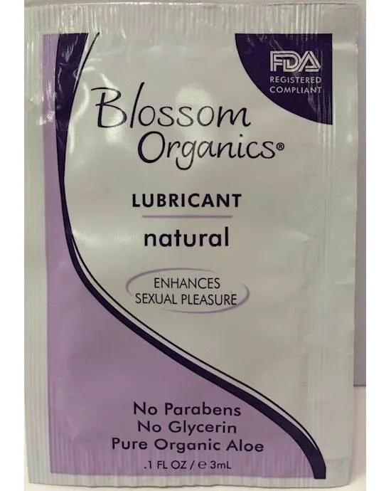 Vibrators BLOSSOM ORGANICS NATURAL SINGLES 3ML Adult Time NZ