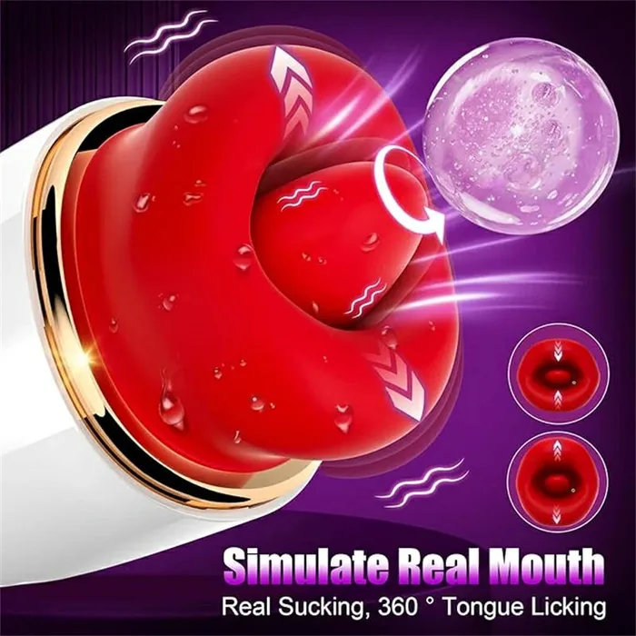 Vibrators OOTYEMO Red Lips Vibrating Oral Simulator