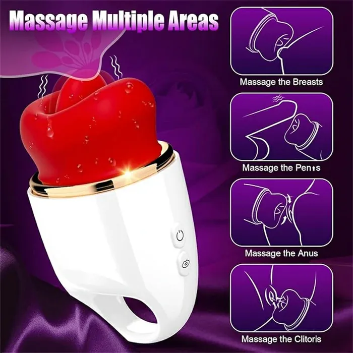 Vibrators OOTYEMO Red Lips Vibrating Oral Simulator