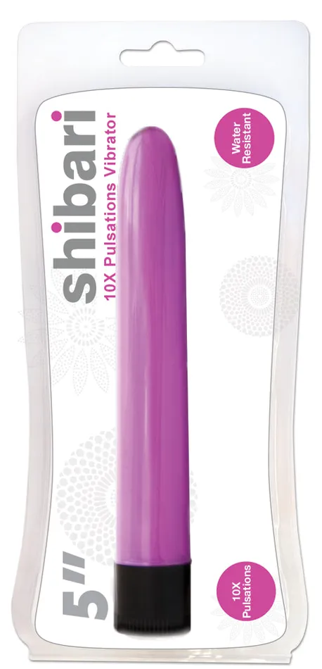Vibrators Shibari Shibari 10X Pulsations Vibrator 5in Pink