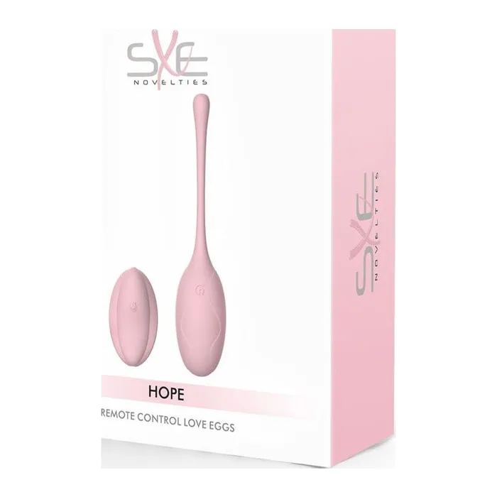 Vibrators SXE Remote Control Silicone Love Egg Hope Pink