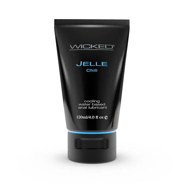 WICKED SENSUAL CARE Lubricants Wicked Jelle Chill Cooling Water Based Anal Lubricant 120 ml 4 oz Bottle