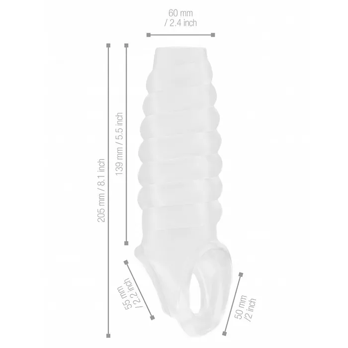 Shots Toys Male Sex Toys Sono No21 Clear Penis Sleeve