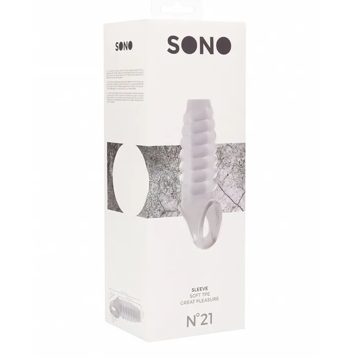 Shots Toys Male Sex Toys Sono No21 Clear Penis Sleeve