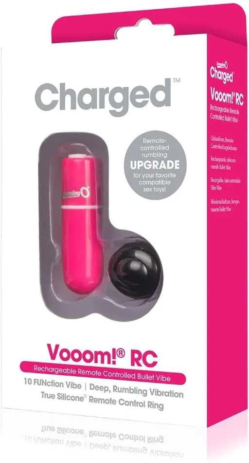 Vibrators Screaming O Screaming O Charged Vooom Pink Remote Control Bullet Vibe