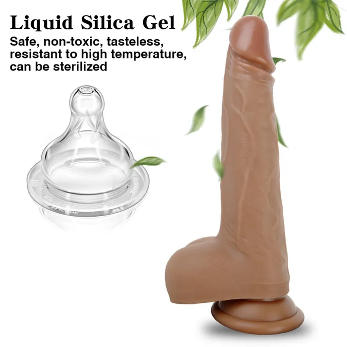 MD Female Sex Toys MD Shaker Remote Control Vibrating Dildo AutoHeating Thrusting 21cm