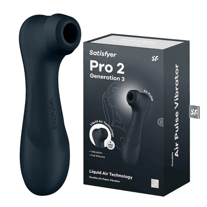Satisfyer Pro 2 G3 Liquid Vibration Clitoral Stimulator Dark Grey Satisfyer Vibrators Satisfyer Pro 2 G3 Liquid Vibration Clitoral Stimulator Dark Grey Satisfyer Vibrators